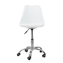 Cadeira de Escritório Secretária Fox Eames Base Giratória Branca F032 Cadeira de Escritório Secretária Fox Eames Base Giratória Branca F032