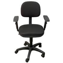 Cadeira de escritório secretaria giratória Invicta Office com estofado em tecido e com braços