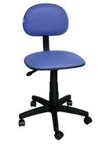 Cadeira de escritório secretária laminada corano Azul