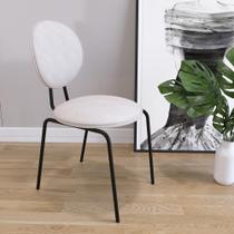 Cadeira de escritorio Sofia - Algodão - Móveis Belo