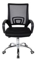 Cadeira de escritório Trevalla TL-CDE-26-1 ergonômica preta com estofado de malha