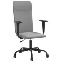 Cadeira de escritório vidaXL Modern Adjustable Height Grey