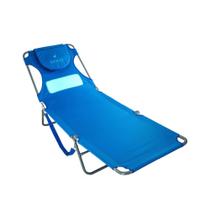 Cadeira de espreguiçadeira Ostrich Ladies Comfort com apoio de peito azul