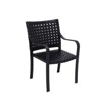 Cadeira De Fibra Sintética E Alumínio De Varanda Jardim