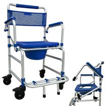 Cadeira de Higienização em Alumínio Banho Idoso ate 135kg Dellamed