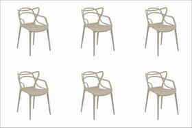 Cadeira De Jantar Allegra Pp Nude Rivatti Kit 6 Unidades Cadeira De Jantar Allegra Pp Nude Rivatti Kit 6 Unidades
