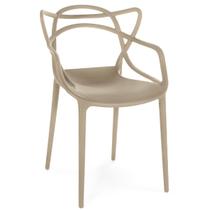 Cadeira de Jantar Allegra Prática Empilhável - Nude