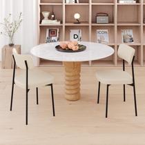 Cadeira de Jantar Avulsa Mynna com Estrutura Preta