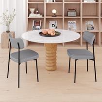 Cadeira de Jantar Avulsa Mynna com Estrutura Preta