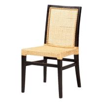 Cadeira de jantar Baxton Studio Lingga Modern Bohemian Rattan