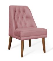 Cadeira De Jantar Bela Suede Rosa - Meu Lar Decorações de Ambientes