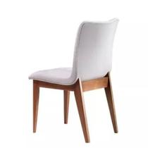 Cadeira de Jantar Cercatto Revestida em Tecido Suede