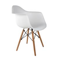 Cadeira de Jantar Charles Eames com Braço I Branca