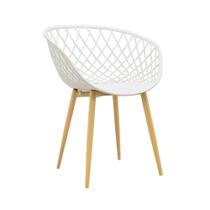 Cadeira De Jantar Clarice Branca Rivatti Kit 4 Unidades