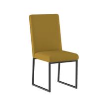 Cadeira De Jantar Com Base Ferro Preto Luxo Balaqui Decor