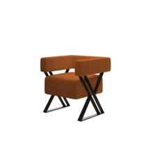 Cadeira de Jantar Conforto Premium Moderno Bouclé Base Ferro