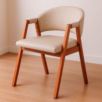 Cadeira de Jantar Curva Estofada Elegante Sala Cozinha Quiosque Área Gourmet