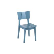 Cadeira de Jantar de Madeira Uma Oppa Design - Azul Claro