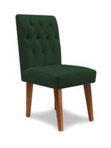Cadeira De Jantar Decorativa Gabi Suede Verde