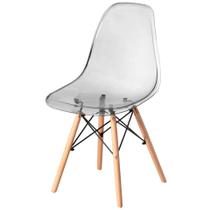 Cadeira de jantar Eames Chair em Acrílico na cor Cinza - BERING