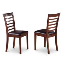 Cadeira de jantar East West Furniture MLC-MAH-LC de material sintético 2 peças Cadeira de jantar East West Furniture MLC-MAH-LC de material sintético 2 peças
