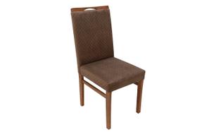 Cadeira de Jantar em Madeira Maciça Estofada Stefany