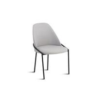 Cadeira de Jantar Estofada de Aço Chloé Oppa Design - Tecido para Pet Cinza Cadeira de Jantar Estofada de Aço Chloé Oppa Design - Tecido para Pet Cinza