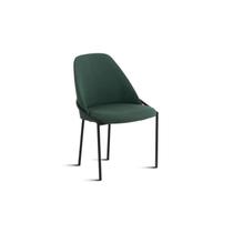 Cadeira de Jantar Estofada de Aço Chloé Oppa Design - Verde Cadeira de Jantar Estofada de Aço Chloé Oppa Design - Verde