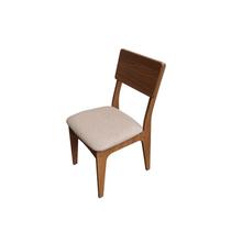 Cadeira de Jantar Estofada em Madeira Freijo/Cesare Escuro - Floresta Carpintaria