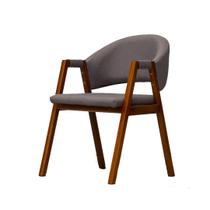 Cadeira De Jantar Estofada Essencial Base Madeira Maciça Linho Divini Decor