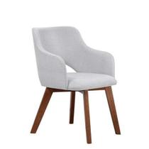 Cadeira de Jantar Estofada Parma Off White Cercatto