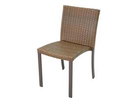 Cadeira De Jantar Fibra E Aluminio Área Externa E Interna