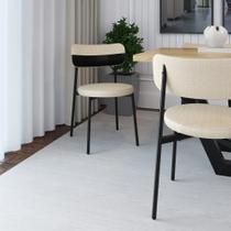 Cadeira de Jantar Kyta Tecido Mesclado Est.Preta Cadeira de Jantar Kyta Tecido Mesclado Est.Preta