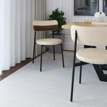 Cadeira de Jantar Kyta Tecido Mesclado Est.Preta Cadeira de Jantar Kyta Tecido Mesclado Est.Preta