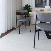 Cadeira de Jantar Kyta Tecido Mesclado Est.Preta Cadeira de Jantar Kyta Tecido Mesclado Est.Preta