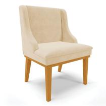 Cadeira De Jantar Liz Suede Bege Cadeira De Jantar Liz Suede Bege