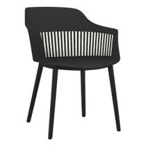 Cadeira de Jantar Marcela Montreal Design Moderno Decorativo Resistente Sem Estofado Empilhável 154kg Polyplast -
