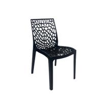 Cadeira De Jantar Oficial Gruvyer disponível cor Preto