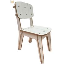 Cadeira De Jantar Portátil Mdf Prática Compacta Ergonômica