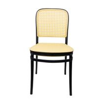 Cadeira de Jantar Provence amis Roma Bitlar Rattan em Polipropileno Design Arabesco Empilhável 130kg Sala e Cozinha