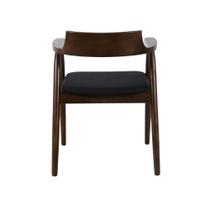 Cadeira De Jantar Restaurante Eventos Crosshatch Hiroshima Madeira Com Assento Estofado Conforto e Design Moderno