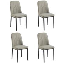Cadeira De Jantar V1006 Versi Kit 4 Unidades - Nude