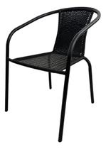 Cadeira De Jardim Em Aco E Fibra 72x52,5 Cm Cinza Cadeira De Jardim Em Aco E Fibra 72x52,5 Cm Cinza