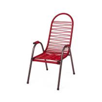 Cadeira de Jardim Infantil Luxo - Vermelho Pérola - Vinholi