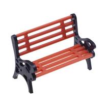 Cadeira De Jardim Miniatura Reclinável 1:12 Para Casa De Bonecas, Modelo De Cadeira Dupla, Acessório