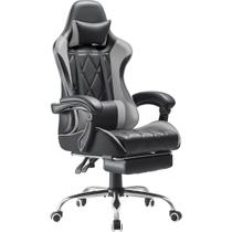 Cadeira de jogos Shahoo com apoio para os pés e suporte lombar de massagem