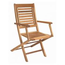 Cadeira de Madeira Maciça Dobrável com Braços Ipanema Mestra