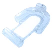 Cadeira de malha inflável Comfy Floats Pool com porta-copos azul