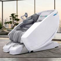 Cadeira de Massagem 4D Inteligente com Aquecimento, Bluetooth, 36 Airbags, Branca Cadeira de Massagem 4D Inteligente com Aquecimento, Bluetooth, 36 Airbags, Branca