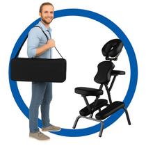 Cadeira De Massagem Shiatsu Quick Massage Dobrável Portátil Com Bolsa